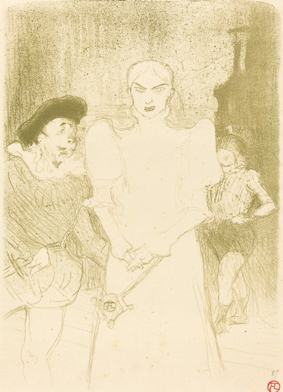 På operan: Mme Caron i "Faust" av Henri de Toulouse Lautrec