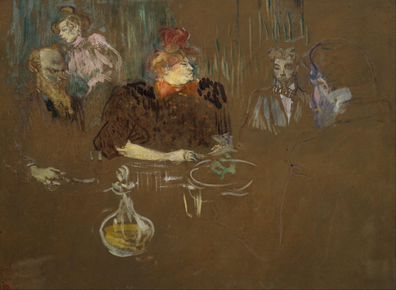 Till bords hos Monsieur och Madame Natanson av Henri de Toulouse Lautrec