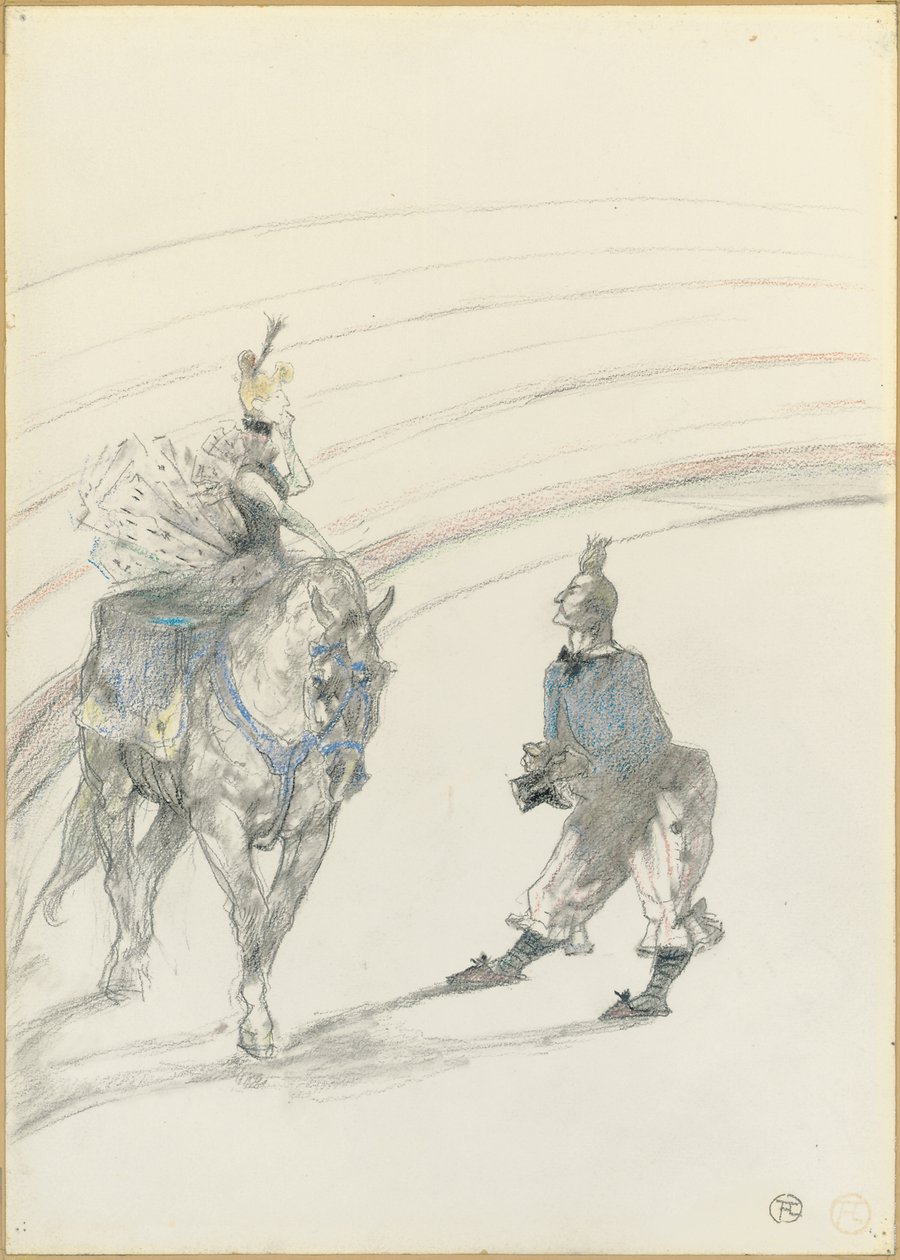 At the Circus: Panel Rider, 1899 av Henri de Toulouse Lautrec