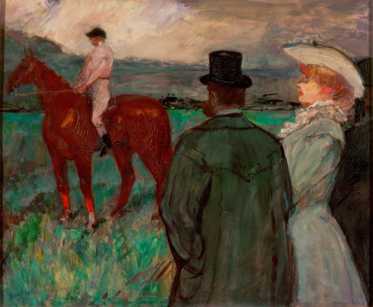 På tävlingarna av Henri de Toulouse Lautrec