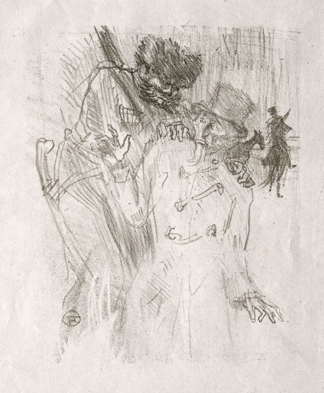 Vid foten av Sinai: Gripande av Schlomé Fuss av Henri de Toulouse Lautrec