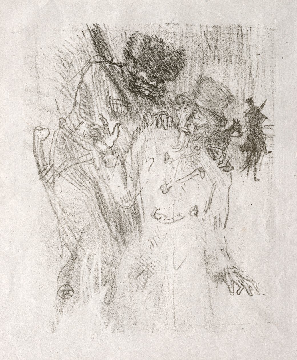 Vid foten av Sinai: arrestering av Schlomé Fuss, 1898. av Henri de Toulouse Lautrec