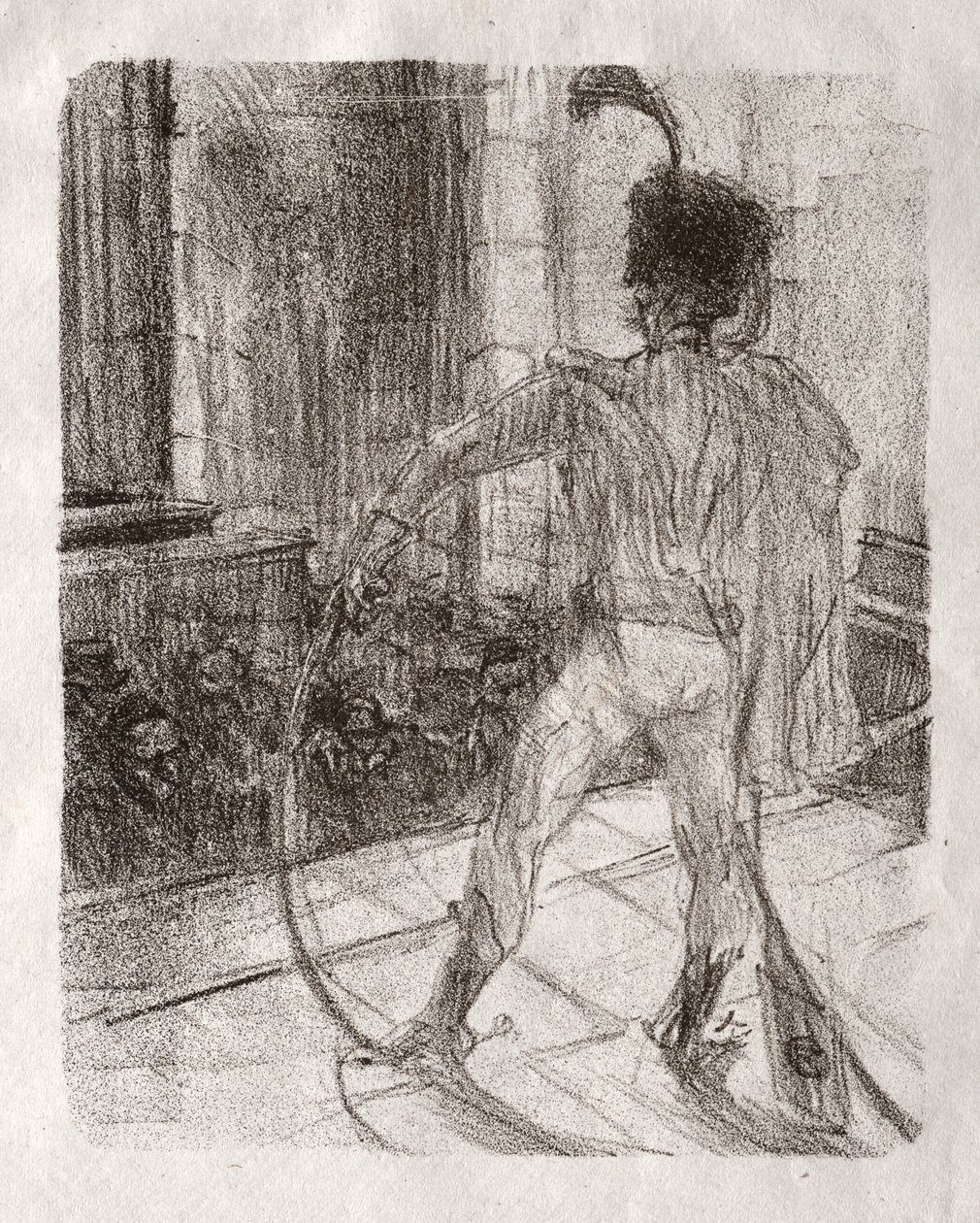 Vid foten av Sinai: Schlomé Fuss vid synagogan av Henri de Toulouse Lautrec