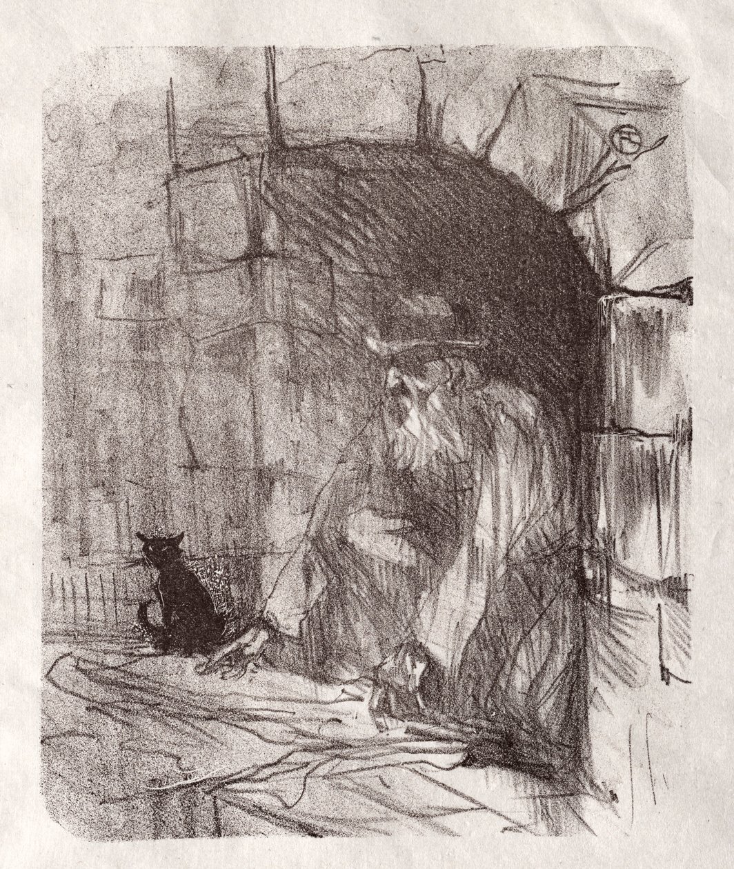 At the Foot of Sinai: A Back Shop in Krakow, 1898. av Henri de Toulouse Lautrec