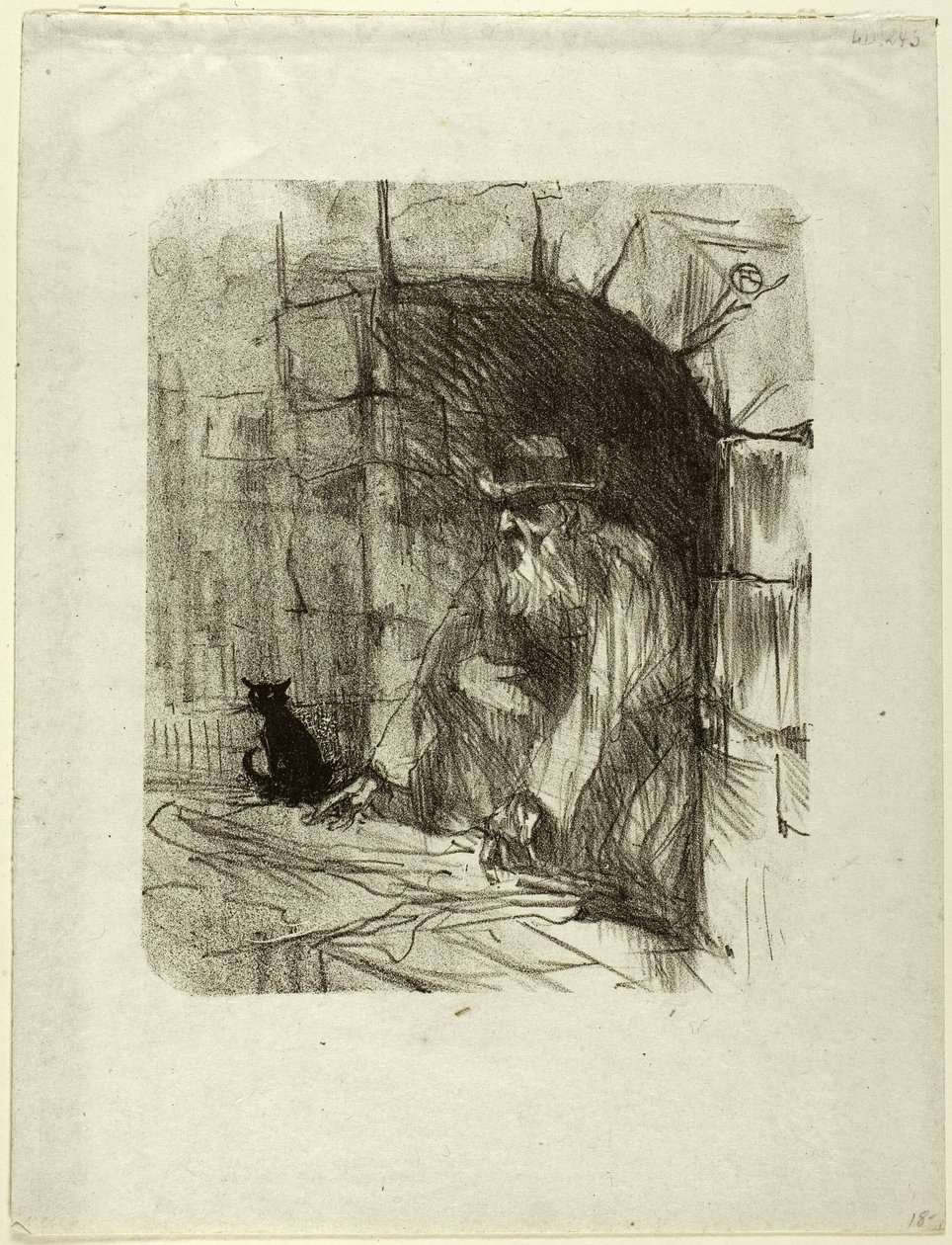 Bakrummet i en butik i Krakow, från Au Pied du Sinaï av Henri de Toulouse Lautrec