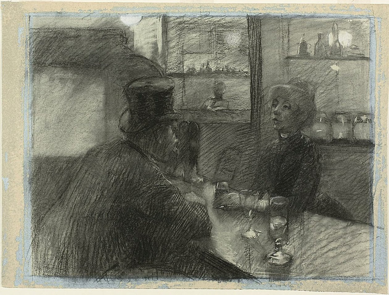 Bar på kaféet på rue de Rome av Henri de Toulouse Lautrec