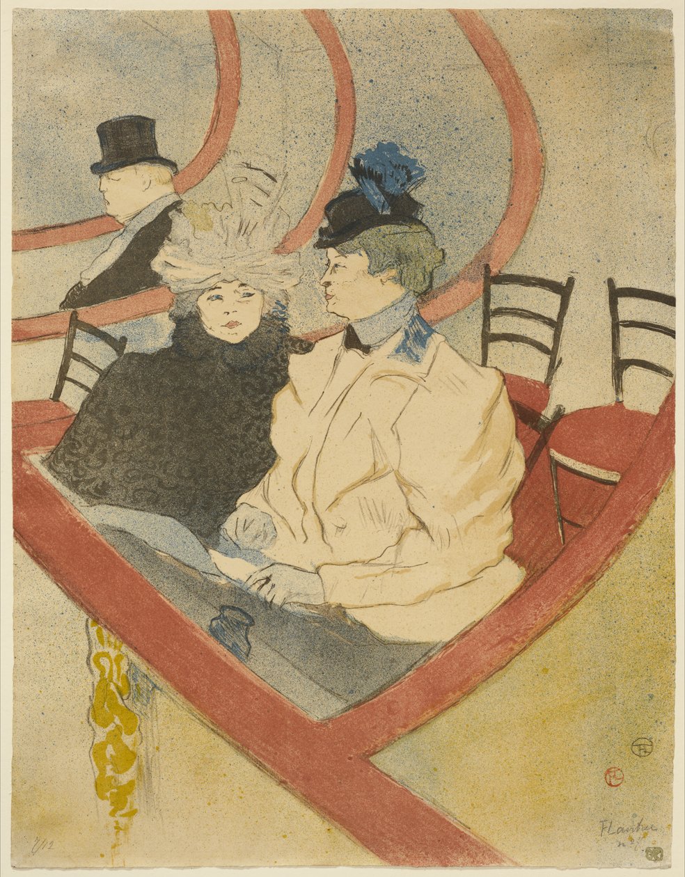 Box in the Grand Tier, 1897 av Henri de Toulouse Lautrec