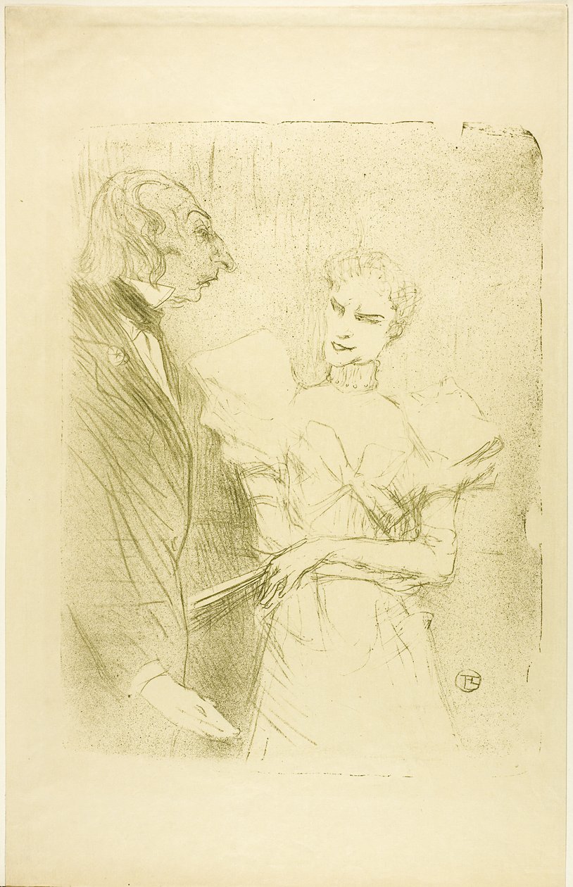 Brandès och Leloir, i Les Cabotins av Henri de Toulouse Lautrec