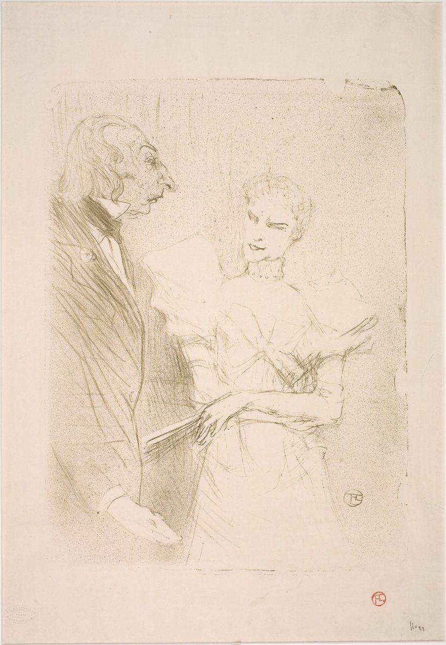 Brandès och Leloir, i Cabotins av Henri de Toulouse Lautrec