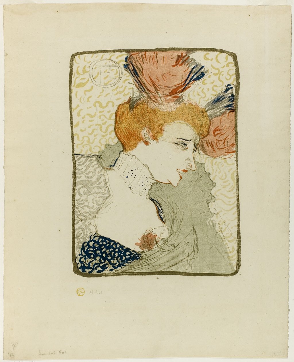 Byst av Mademoiselle Marcelle Lender av Henri de Toulouse Lautrec