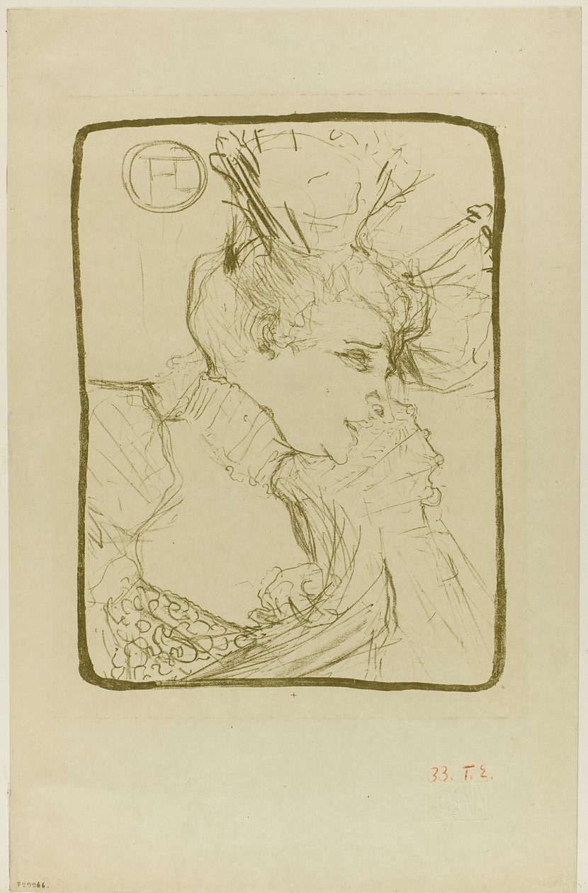 Byst av Mademoiselle Marcelle Lender av Henri de Toulouse Lautrec
