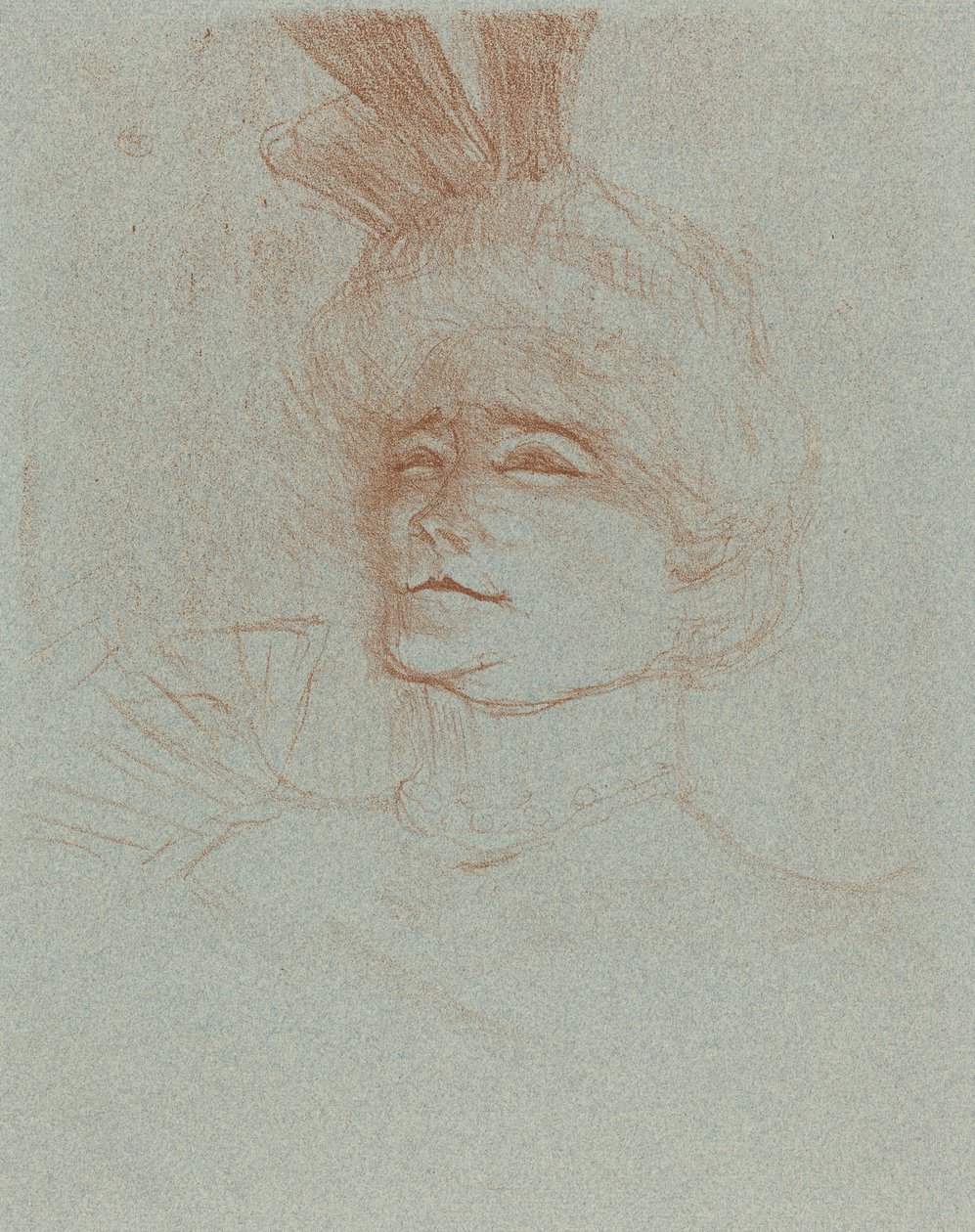 Byst av Mlle. Marcelle Lender, vände tre fjärdedelar Mlle. Marcelle Lender a Bust..., 1898. av Henri de Toulouse Lautrec