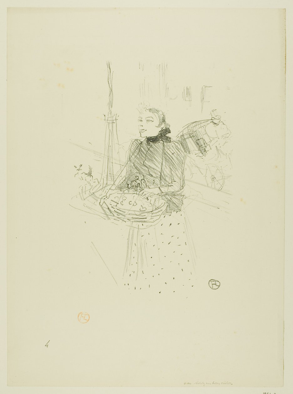 Köp mina Pretty Violets, från Melodies by Désiré Dihau av Henri de Toulouse Lautrec