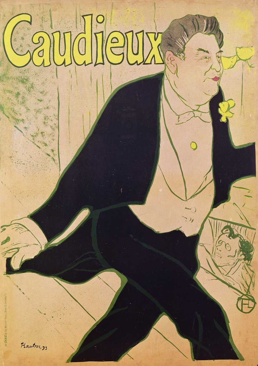 Caudieux (affisch) av Henri de Toulouse Lautrec
