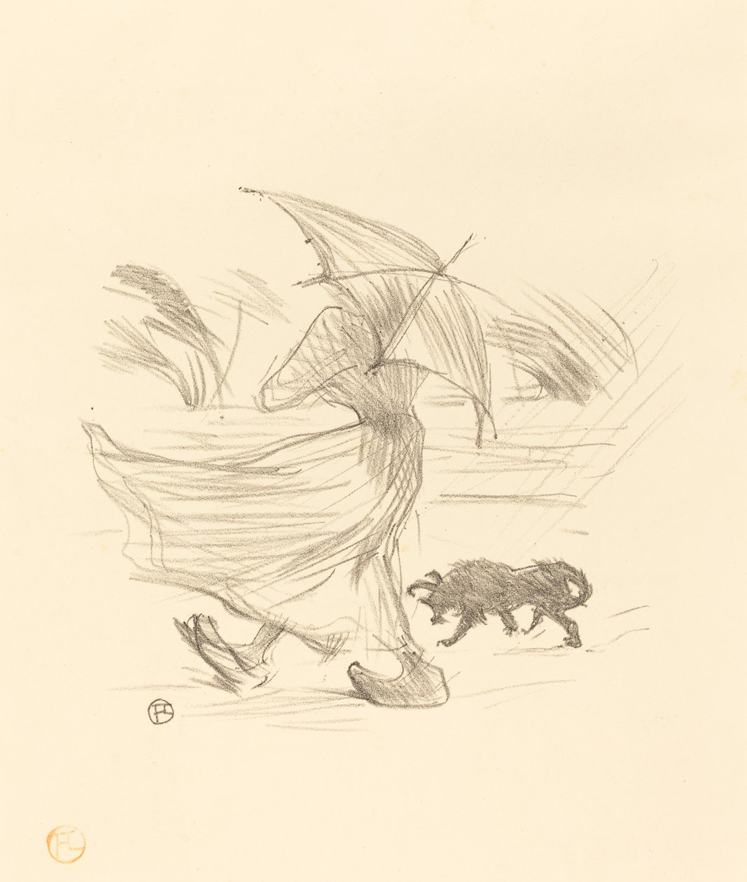 Vad regnet säger, 1895. av Henri de Toulouse Lautrec