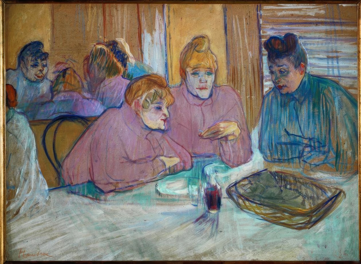 Dessa damer i matsalen av Henri de Toulouse Lautrec
