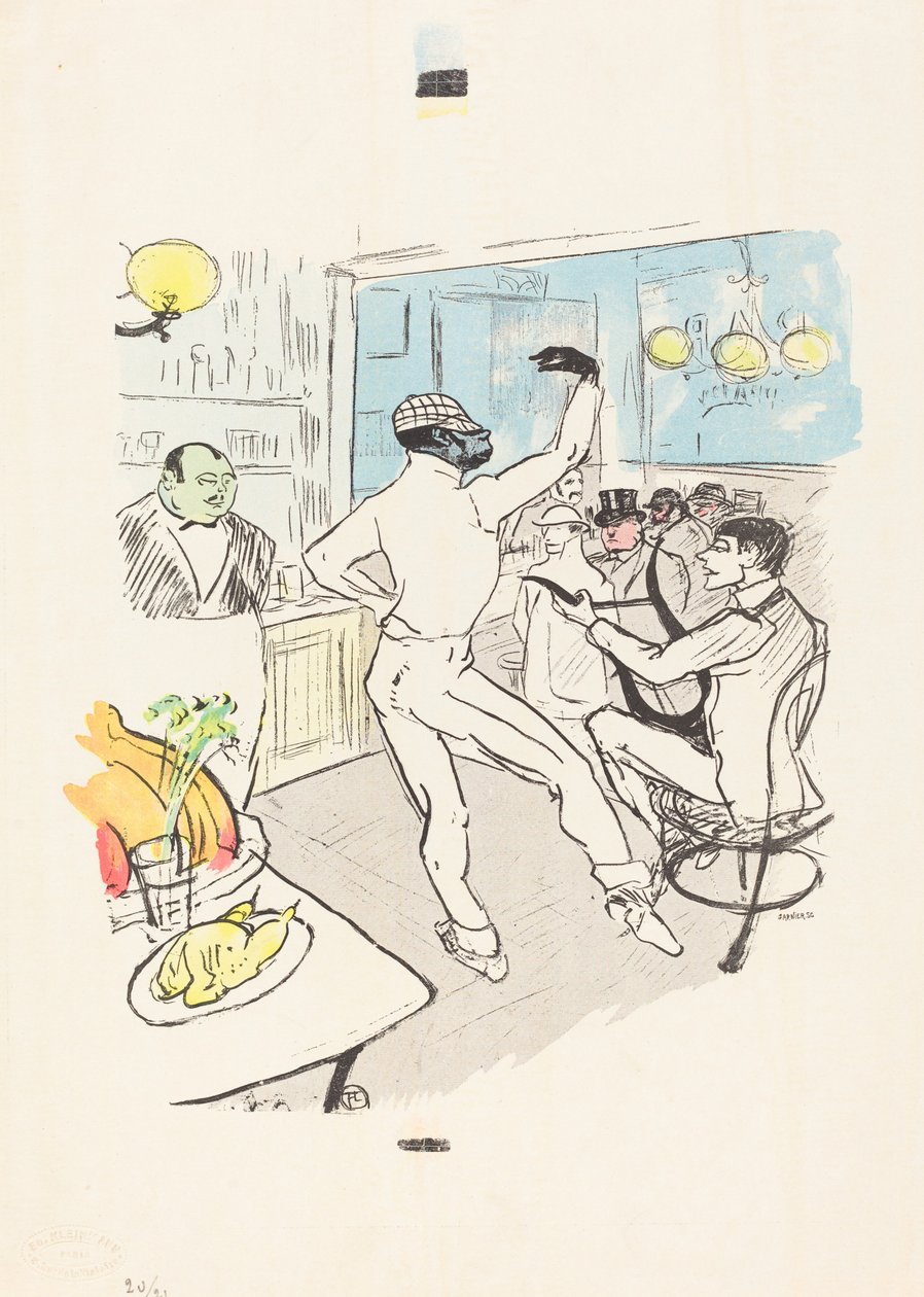 Chokladdans i Achille Bar av Henri de Toulouse Lautrec