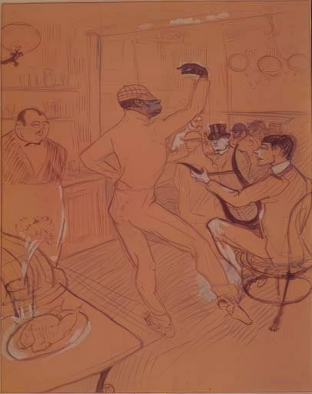 Dansande choklad av Henri de Toulouse Lautrec