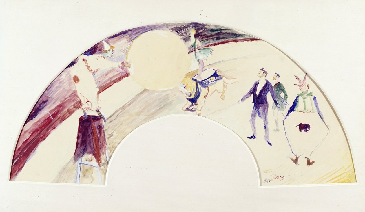 Cirkusscen av Henri de Toulouse Lautrec