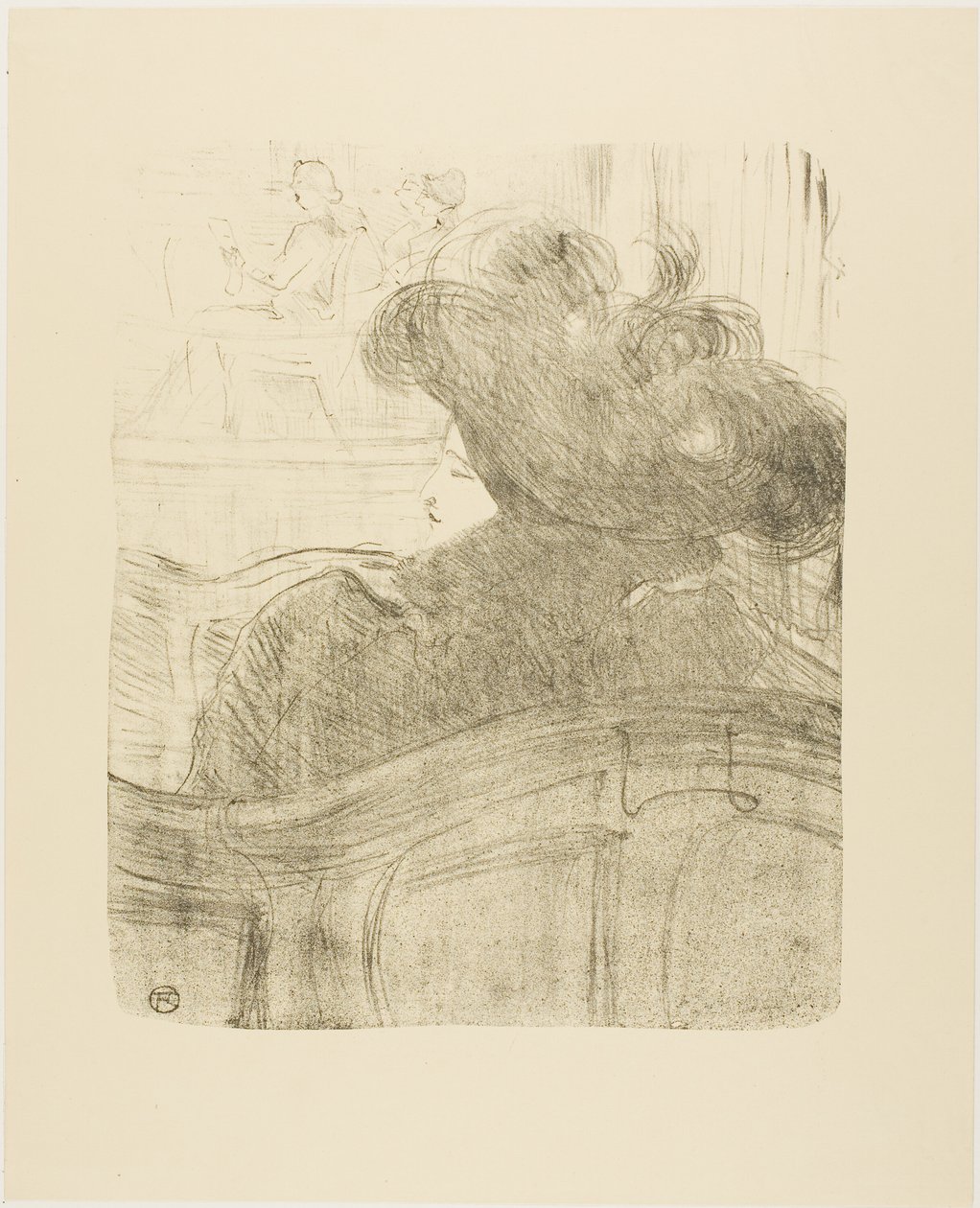Cléo de Mérode, från Tretton litografier av Henri de Toulouse Lautrec