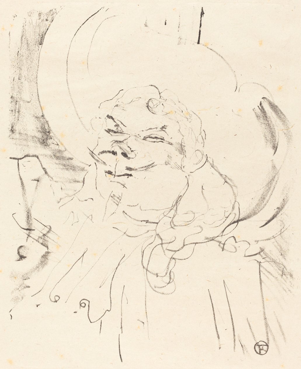 Coquelin den äldre (Coquelin aine) av Henri de Toulouse Lautrec