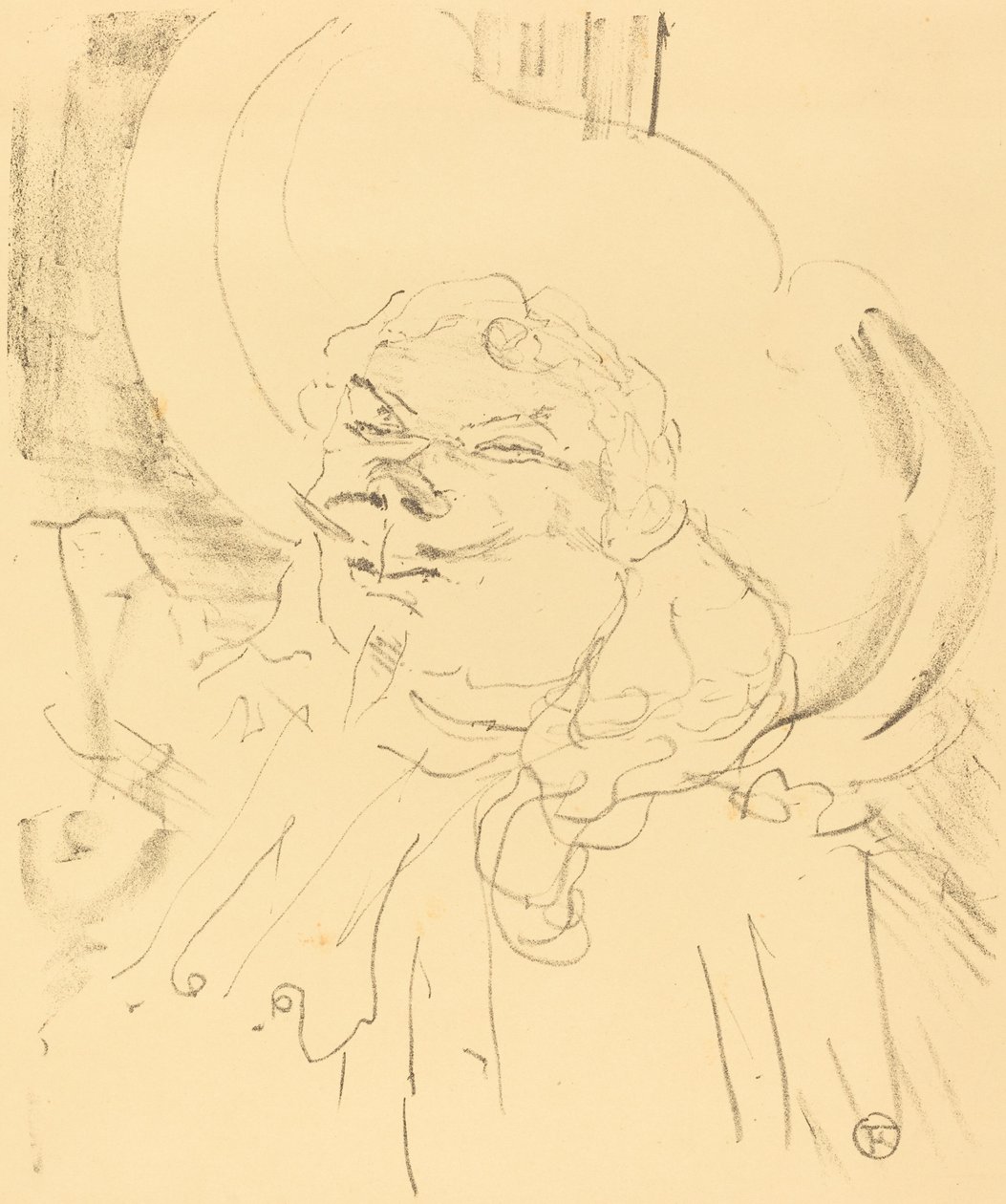Coquelin den äldre (Coquelin aine) av Henri de Toulouse Lautrec