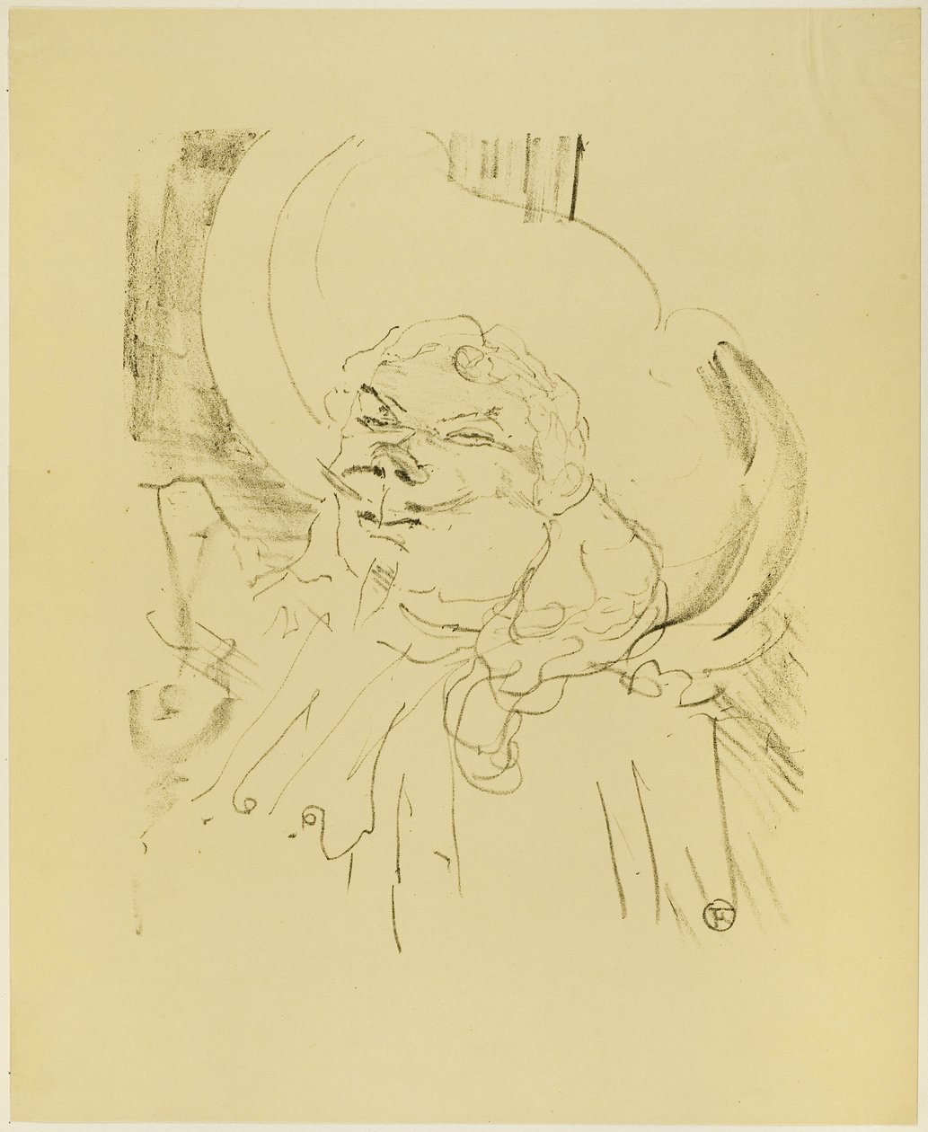Coquelin den äldre, från Treize Lithographies av Henri de Toulouse Lautrec