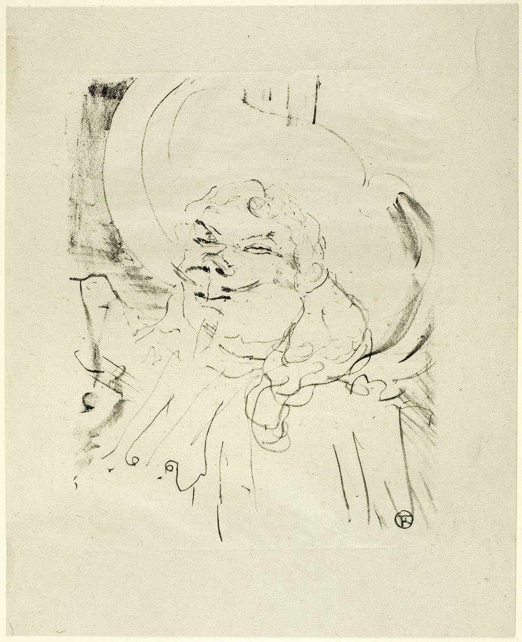 Coquelin den äldre, från Treize Lithographies av Henri de Toulouse Lautrec