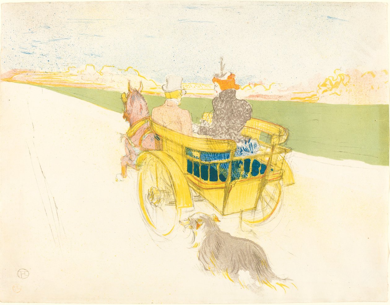 Utflykt på landet av Henri de Toulouse Lautrec