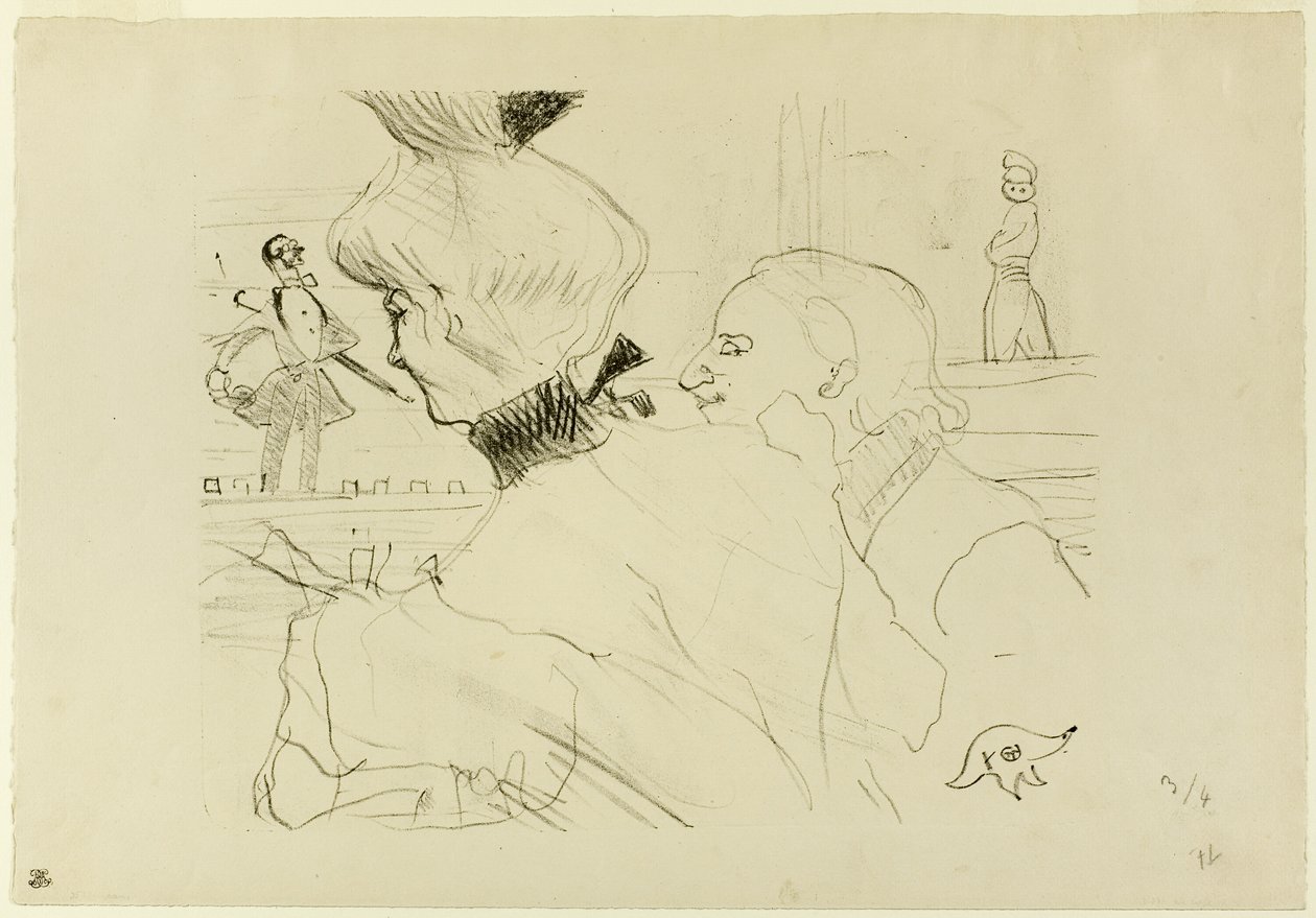 Par på Café-konsert av Henri de Toulouse Lautrec