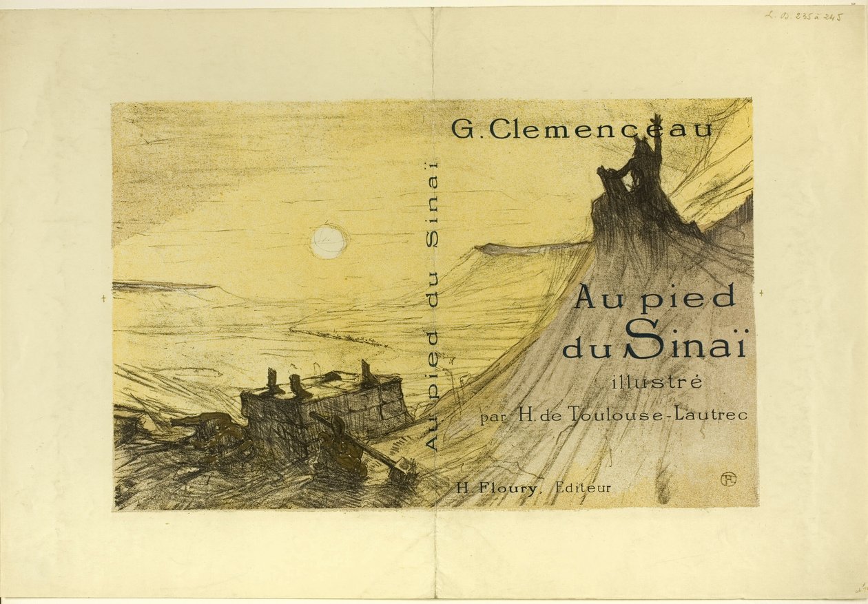 Omslag till Vid foten av Sinai av Henri de Toulouse Lautrec