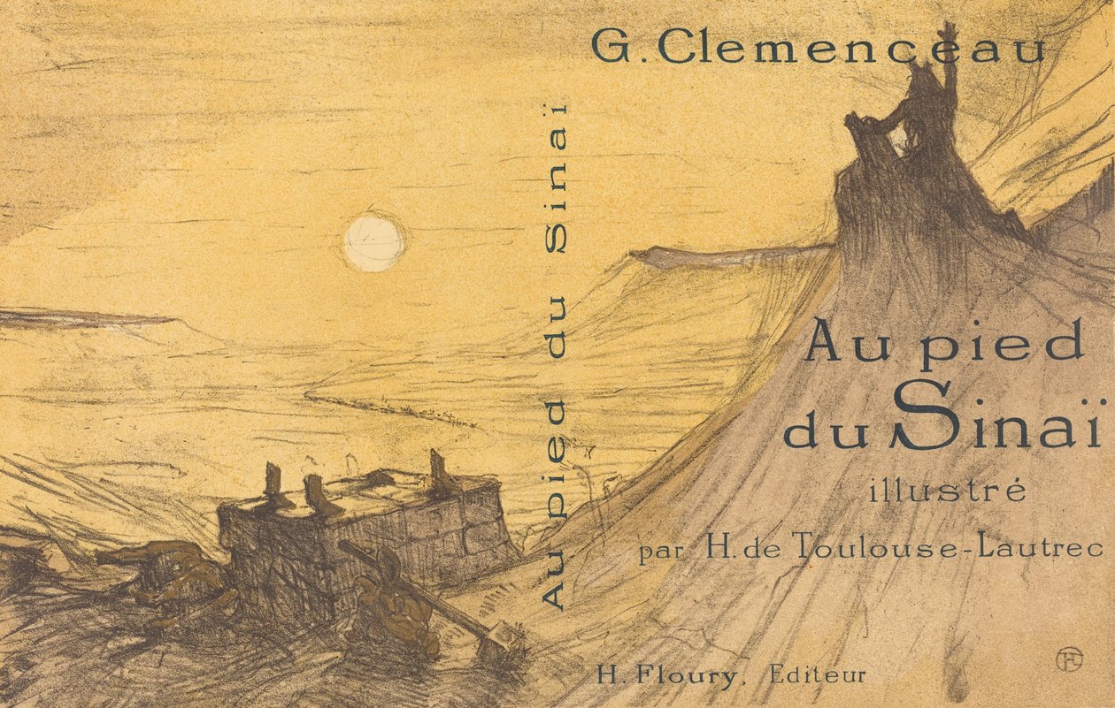 Omslag till Vid foten av Sinai, 1898. av Henri de Toulouse Lautrec