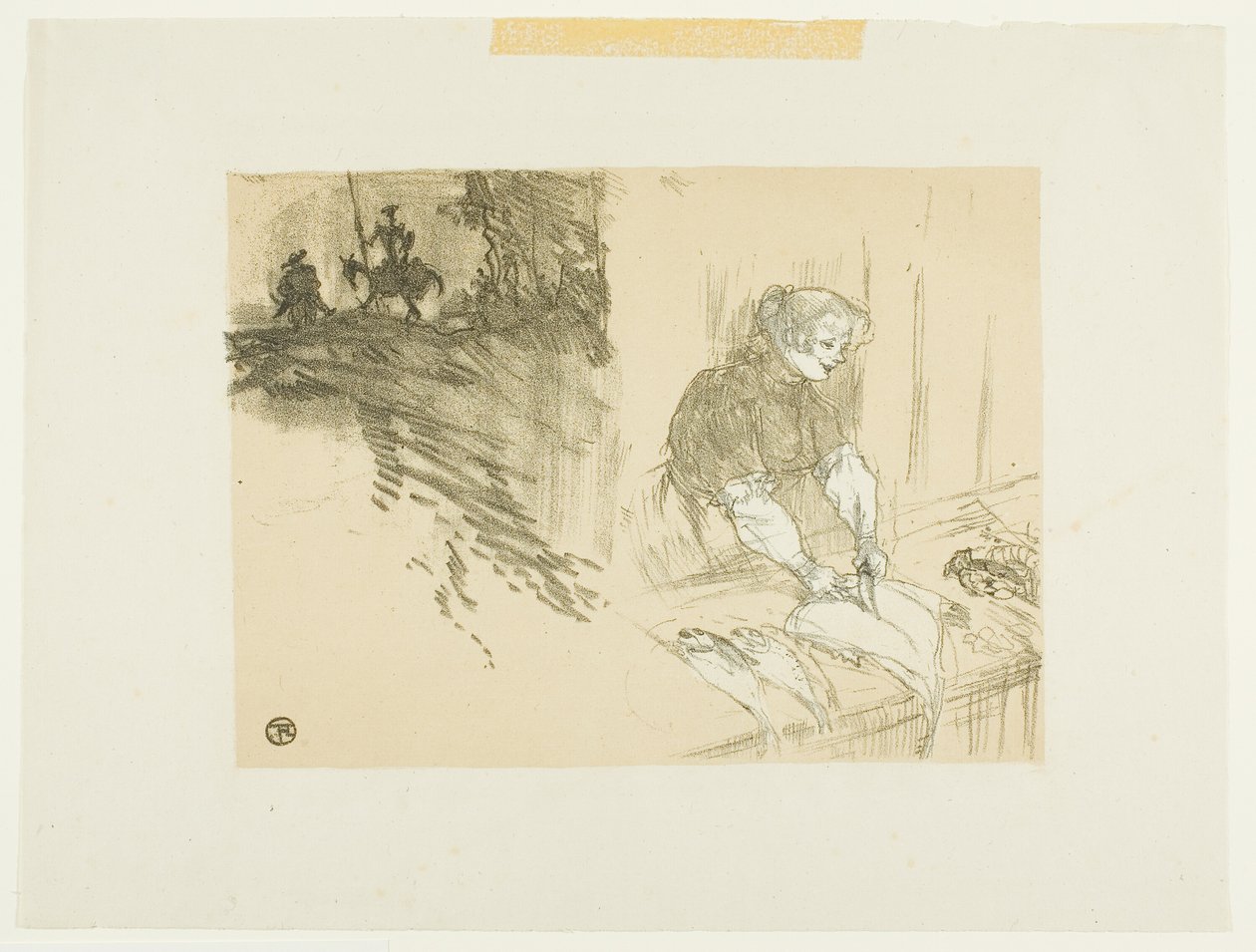 Omslag till Les Courtes Joys av Henri de Toulouse Lautrec