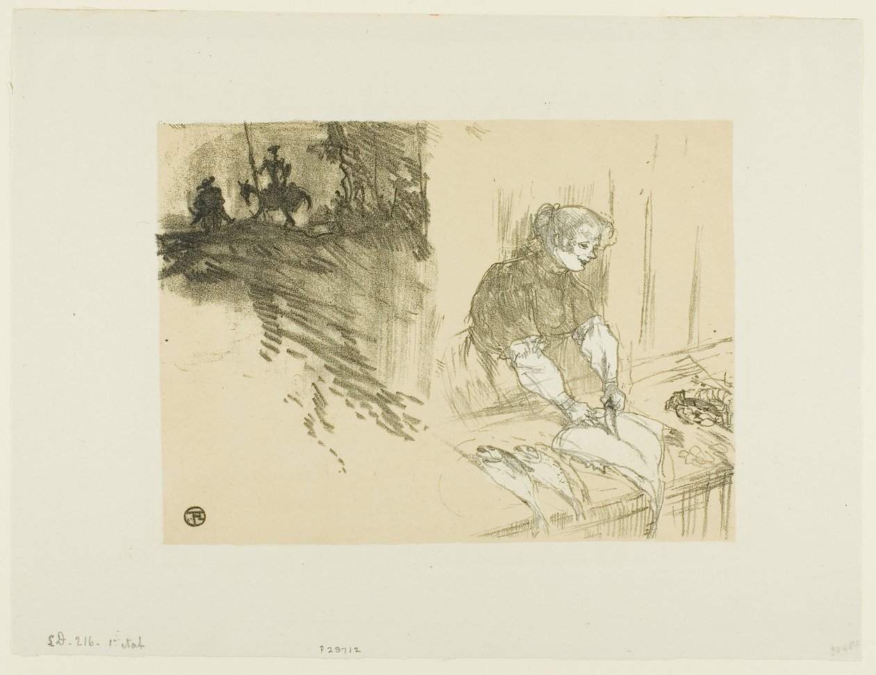Omslag till Les Courtes Joys av Henri de Toulouse Lautrec