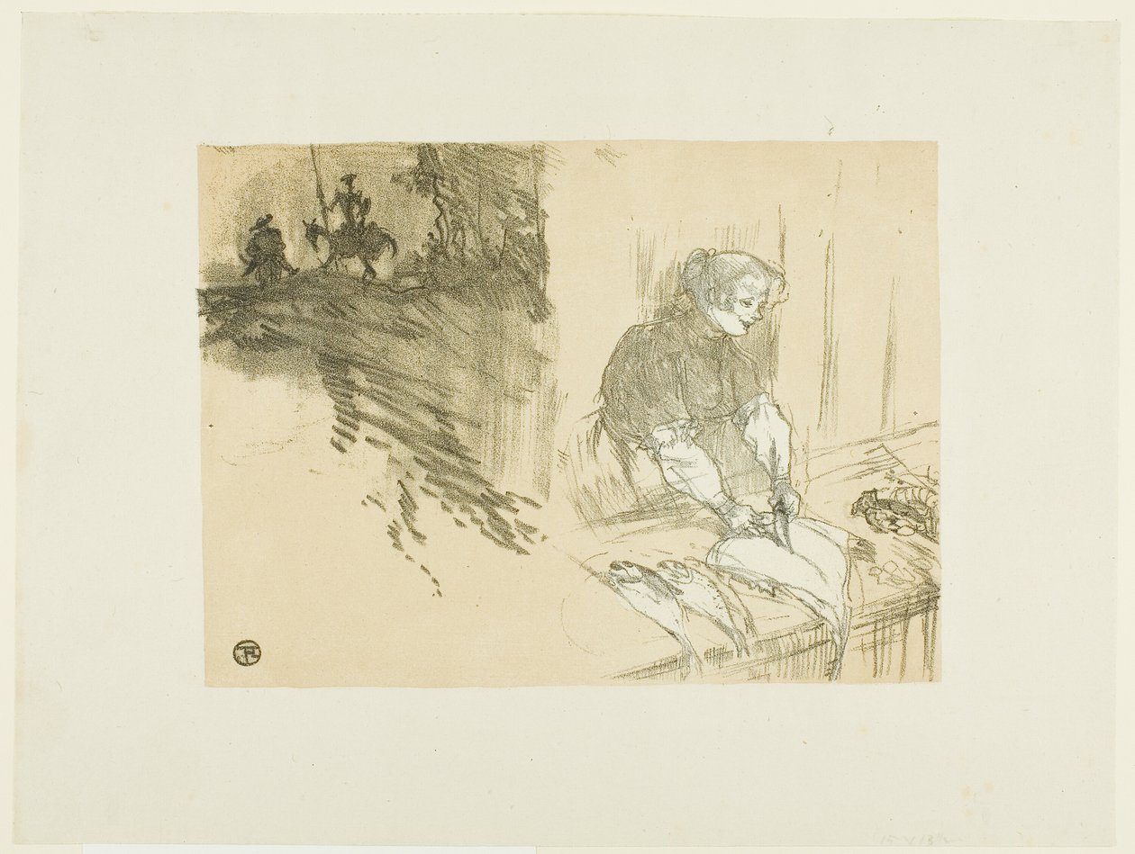 Omslag till Les Courtes Joys av Henri de Toulouse Lautrec