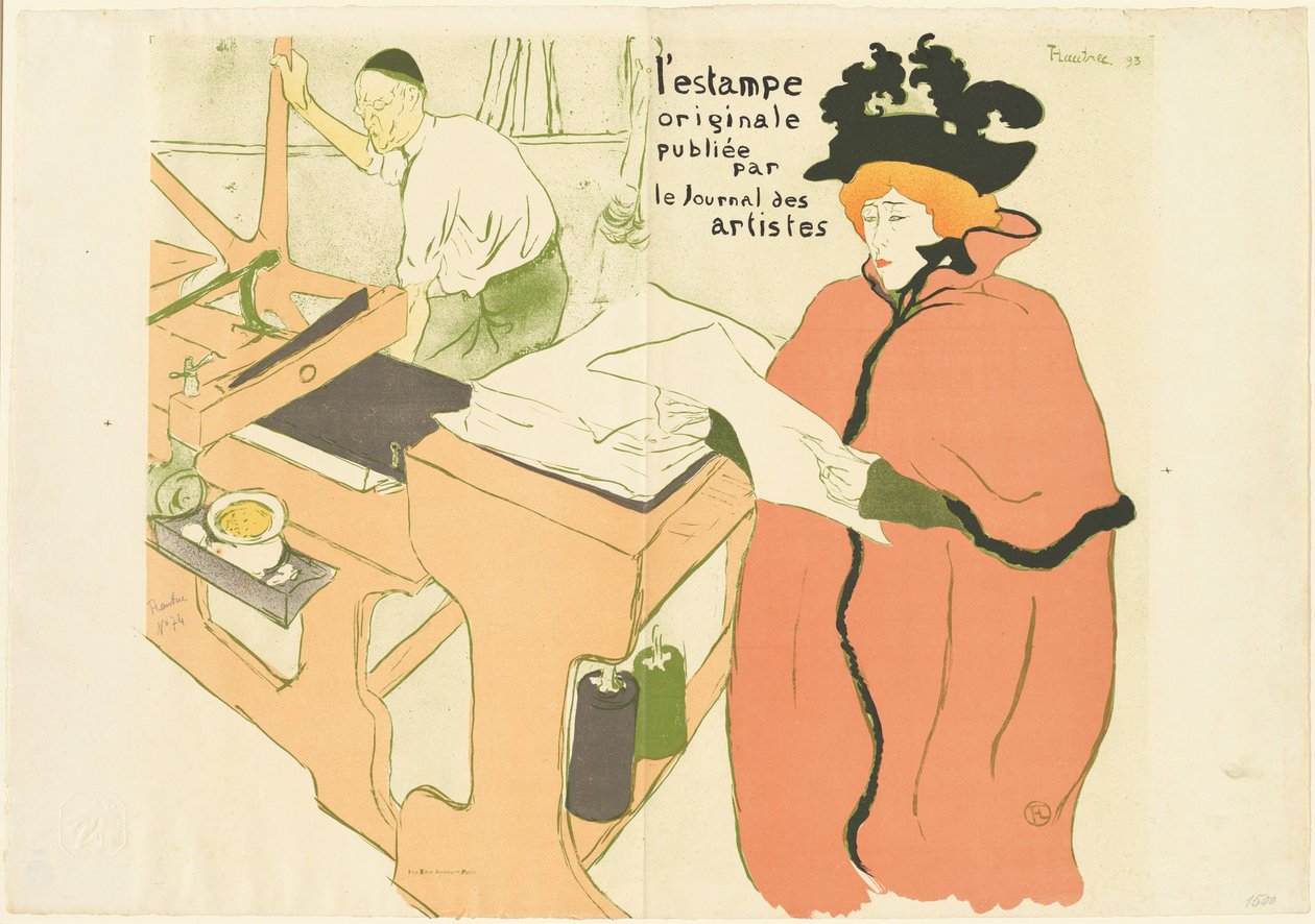 Omslag till "The Original Print" (Omslag till "The Original Print") av Henri de Toulouse Lautrec