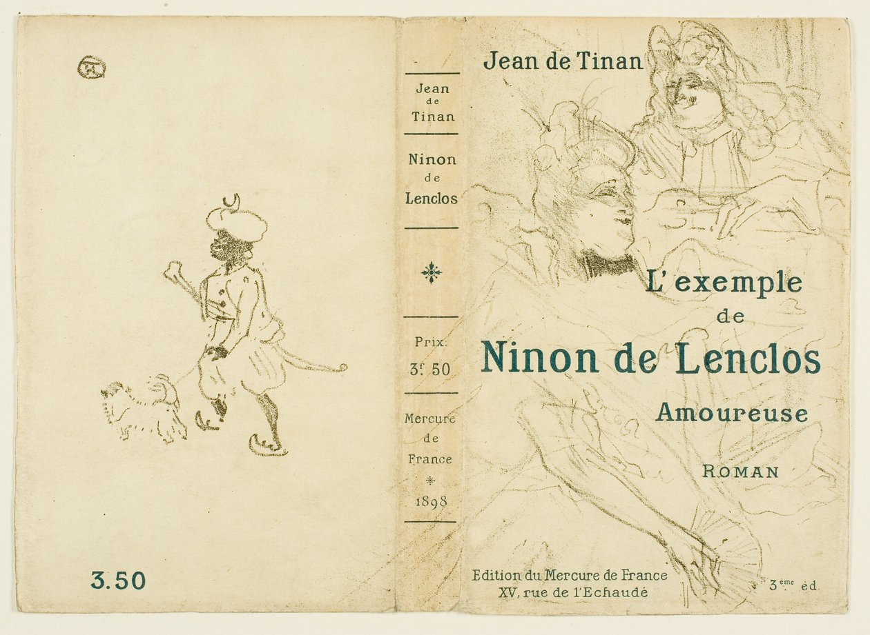 Omslag till The example of Ninon de Lenclos in love av Henri de Toulouse Lautrec