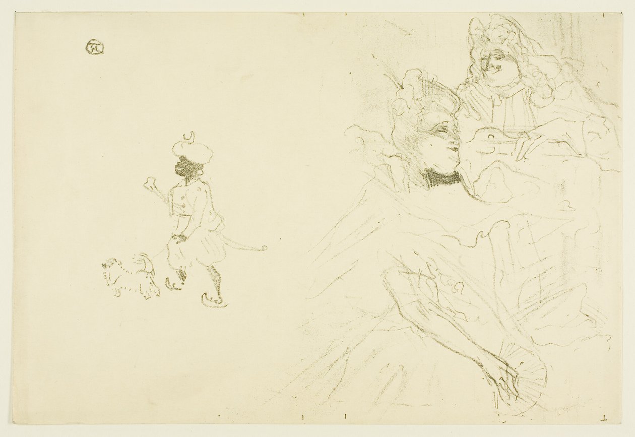 Omslag till The example of Ninon de Lenclos in love av Henri de Toulouse Lautrec
