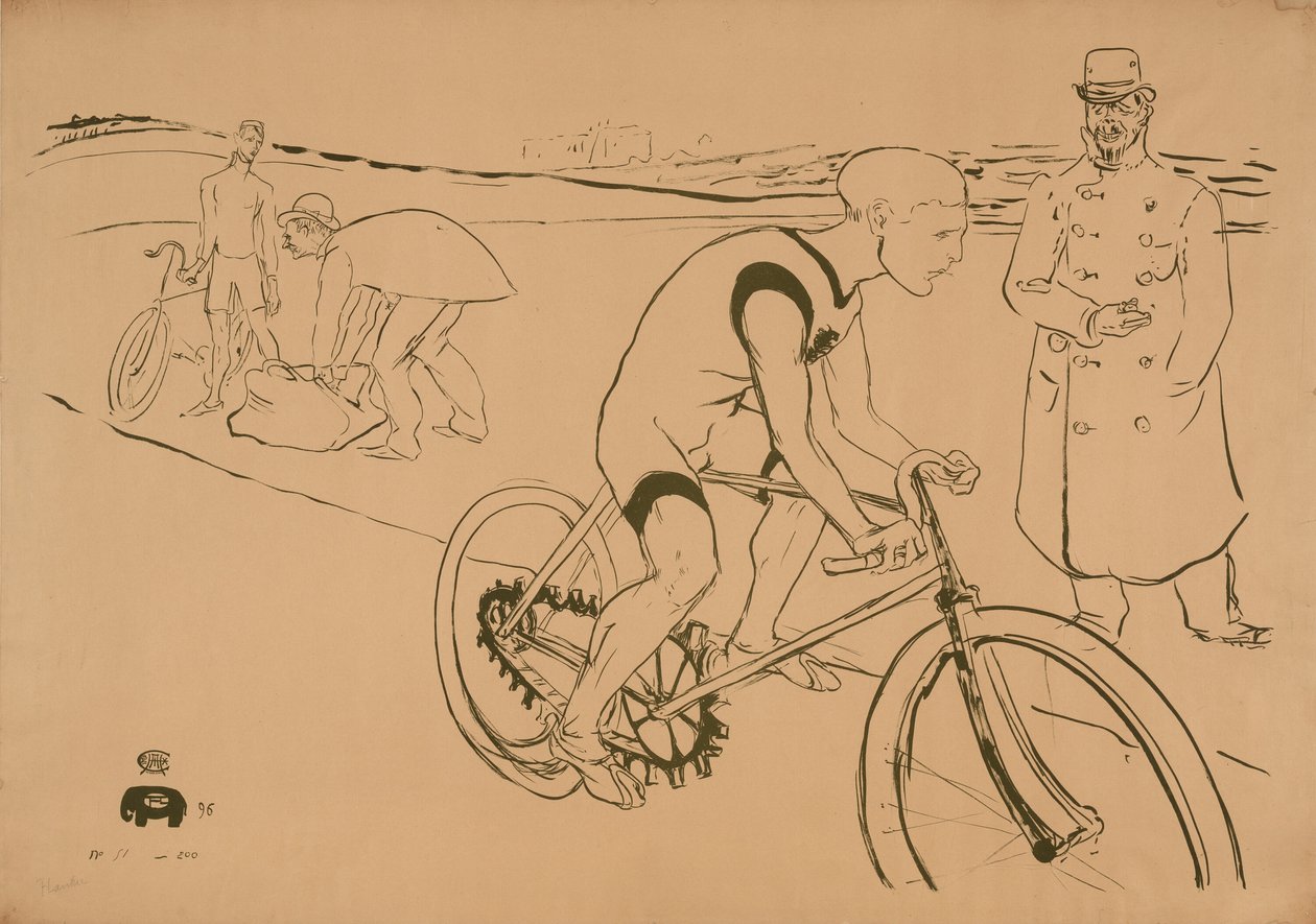 Cykla Michael av Henri de Toulouse Lautrec