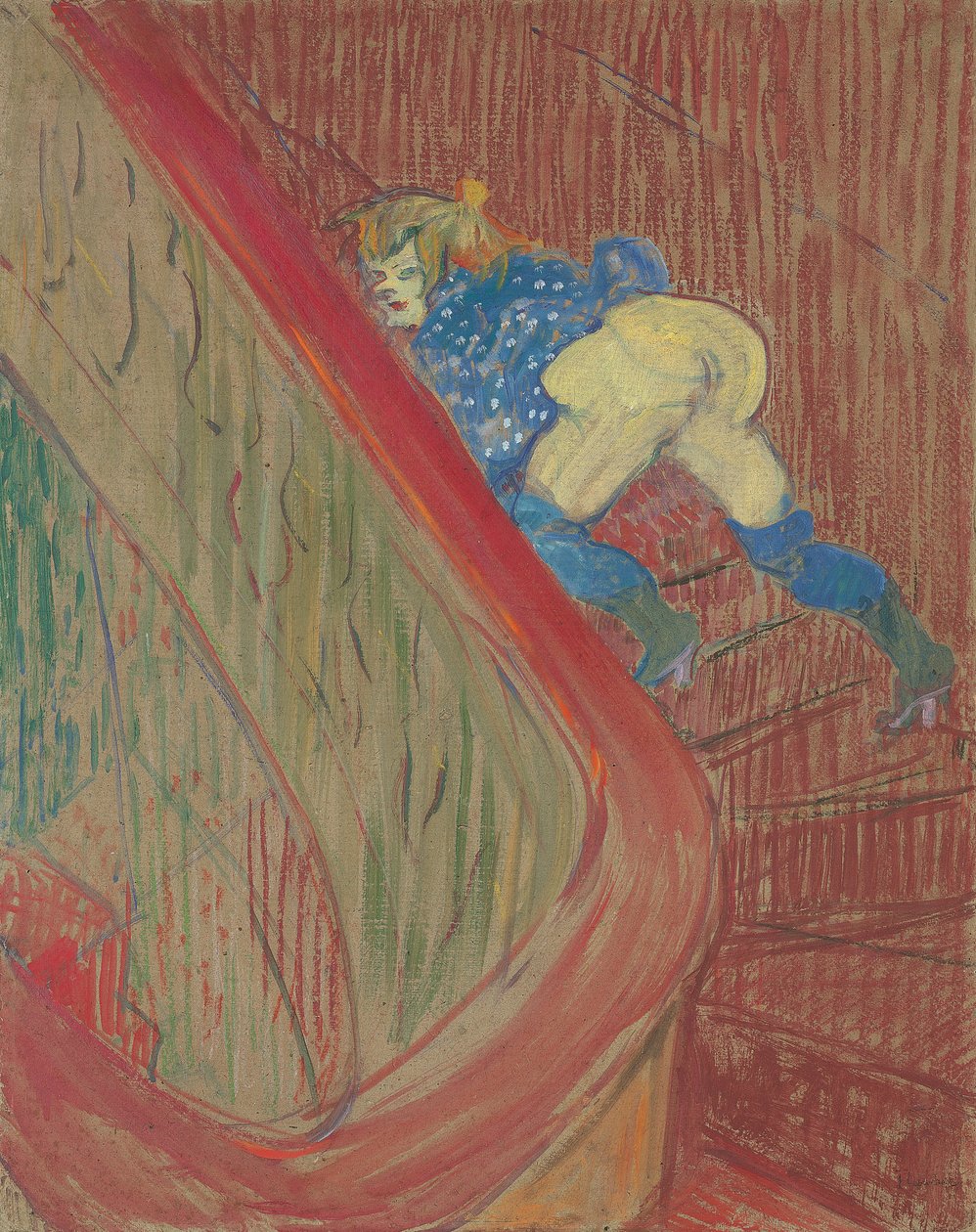 I trappan i Rue des Moulins, 1893 av Henri de Toulouse Lautrec