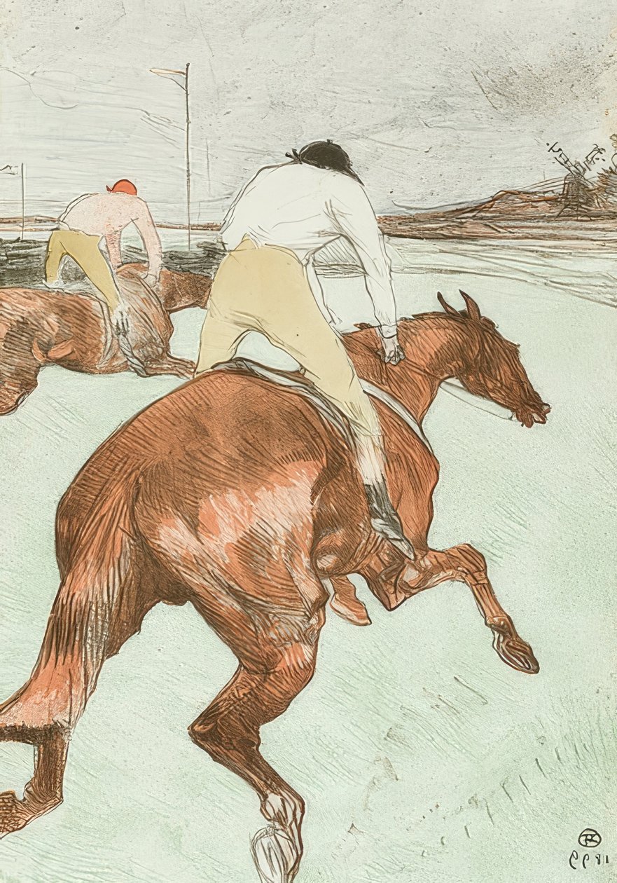 Jockeyn (Le Jockey). 1899 av Henri de Toulouse Lautrec