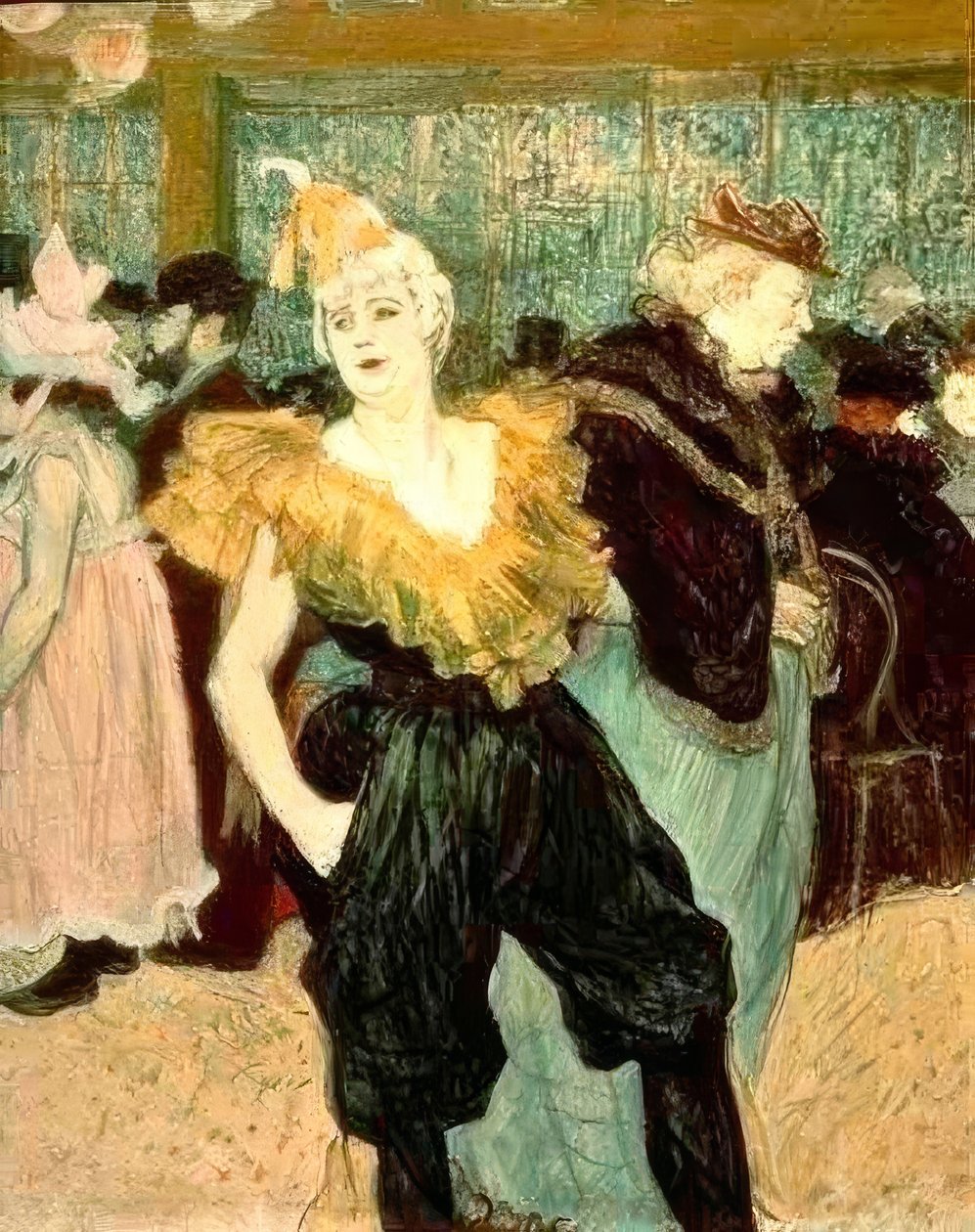 Clownessan Cha-U-Kao av Henri de Toulouse Lautrec