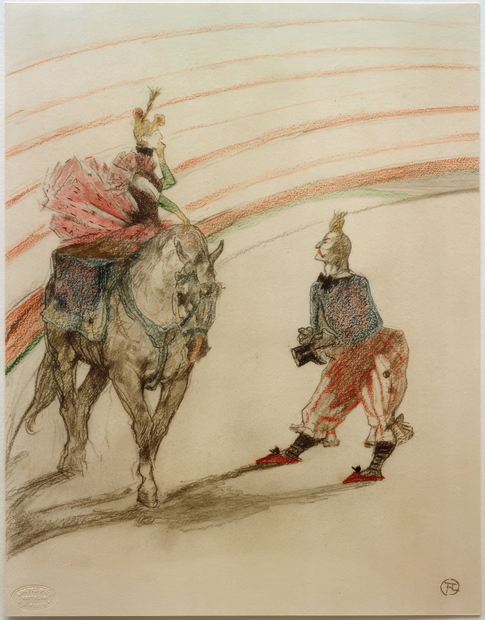 Panel Squire (Hon är trevlig, den unga damen) av Henri de Toulouse Lautrec
