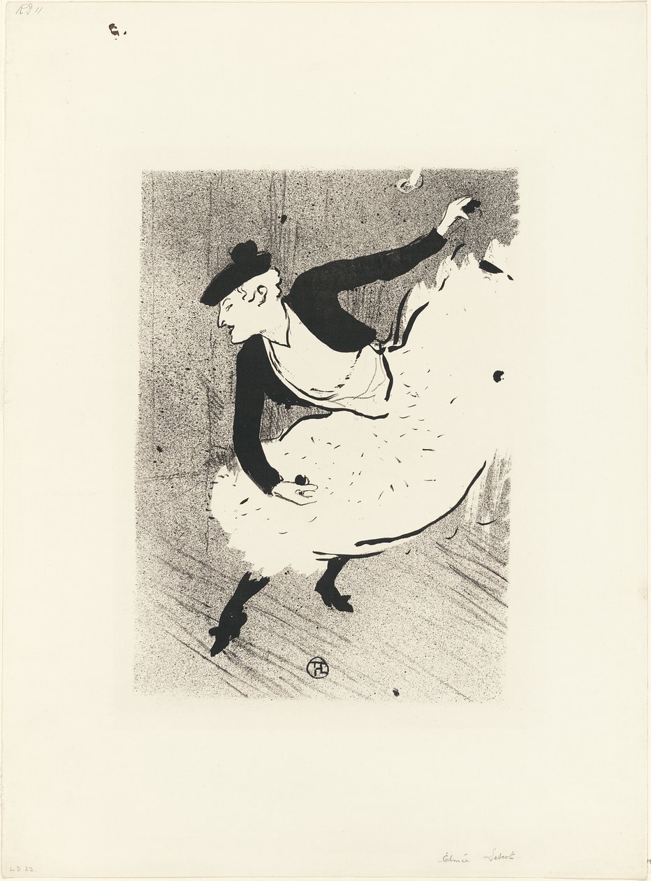 Edmée Lescot, från Le Café-Concert av Henri de Toulouse Lautrec