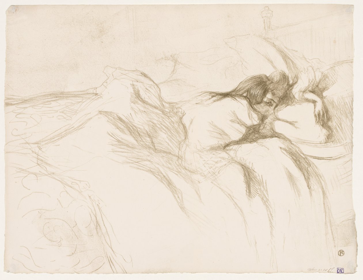 Elles: Sova kvinna av Henri de Toulouse Lautrec
