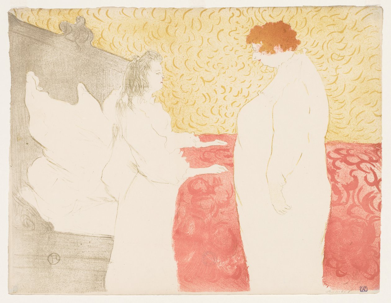 Elles: Kvinna i sängen, 1896. av Henri de Toulouse Lautrec