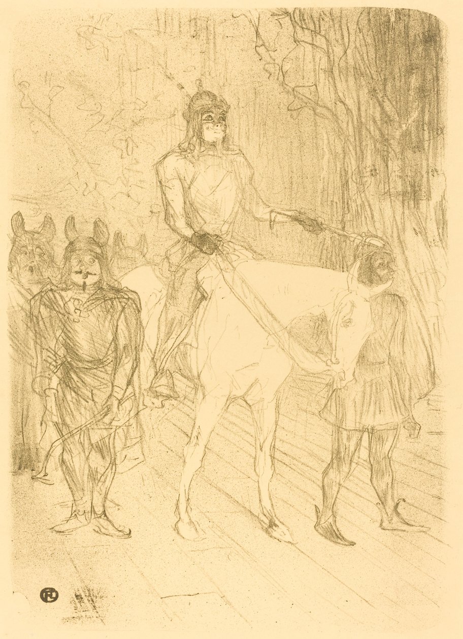 Entré för Brasseur i "Chilperic" av Henri de Toulouse Lautrec