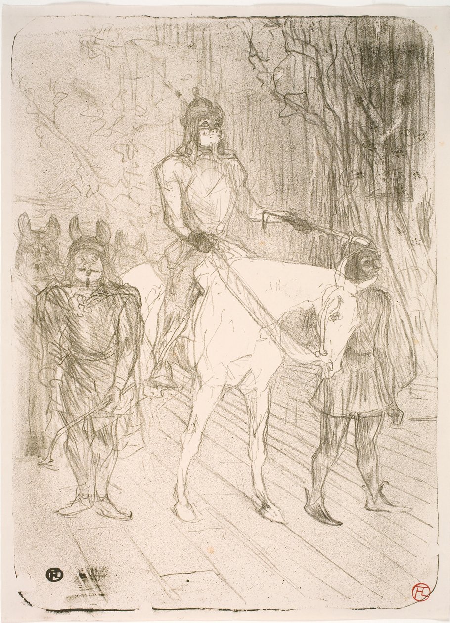 Ingång till Brasseur, i Chilpéric av Henri de Toulouse Lautrec
