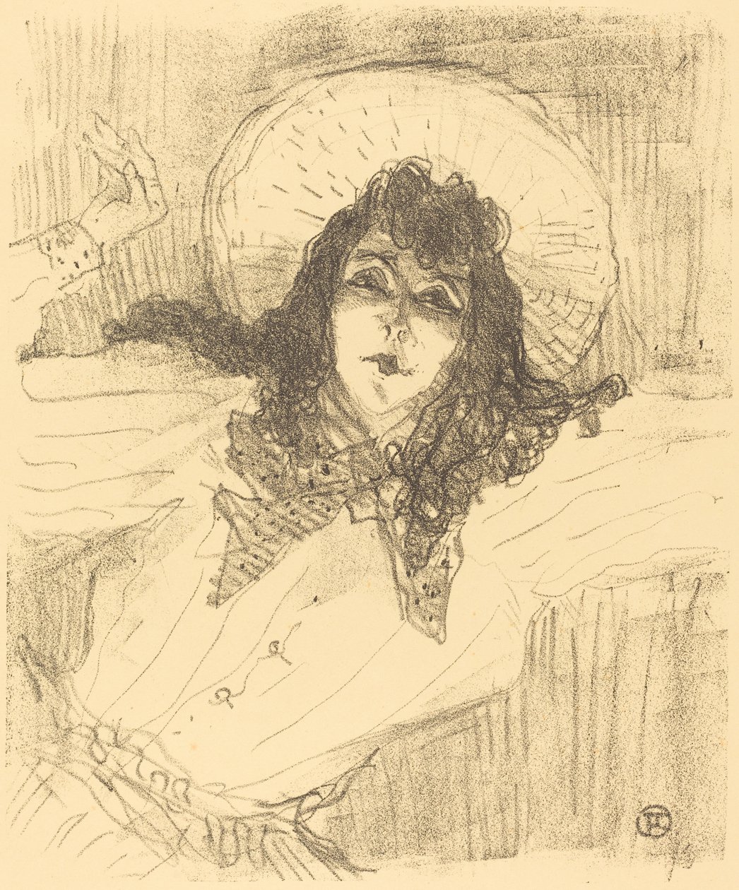 Eva Lavalliere av Henri de Toulouse-Lautrec