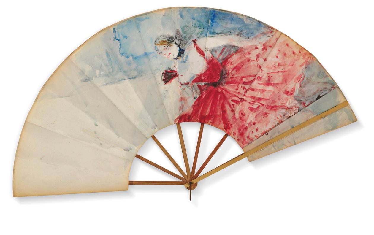 Fan, ca 1892 av Henri de Toulouse Lautrec